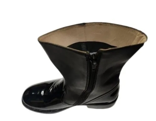 Mens Leather Wellington Boots - Color: Black