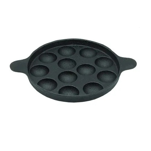 Preseasoned Cast Iron Panniyaram Pan - 12