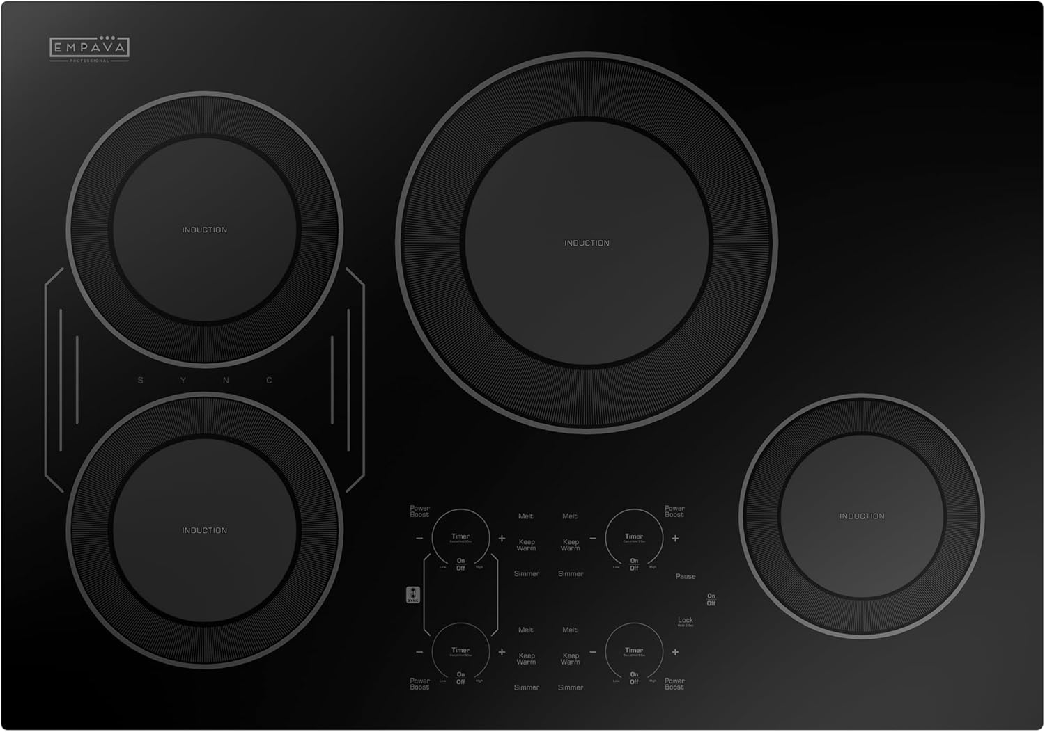 30 Inch Built in 4 Burner Induction Cooktop