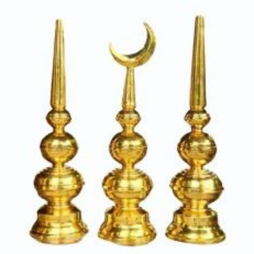 3feet Brass Mosque Kalasam Set