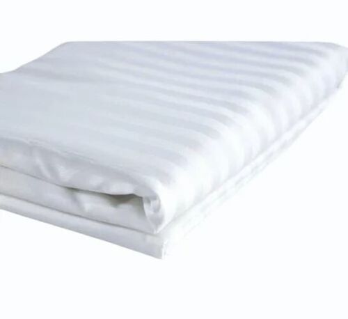 Hospital White Bed Sheet - 100% Cotton, White, Plain Dyed | Shrink Resistant, Modern Design