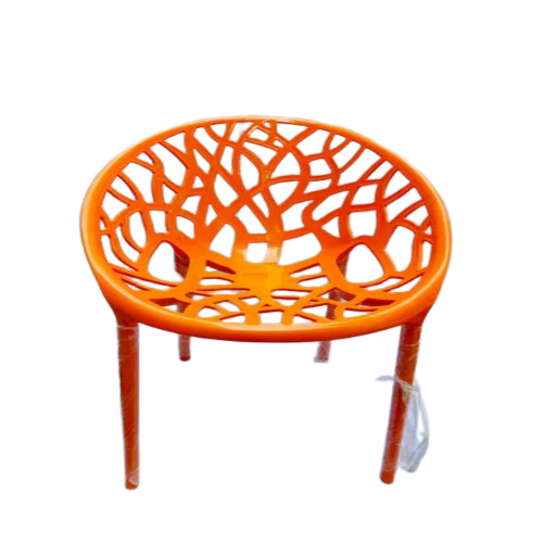 Orange Plastic Cafe Chair