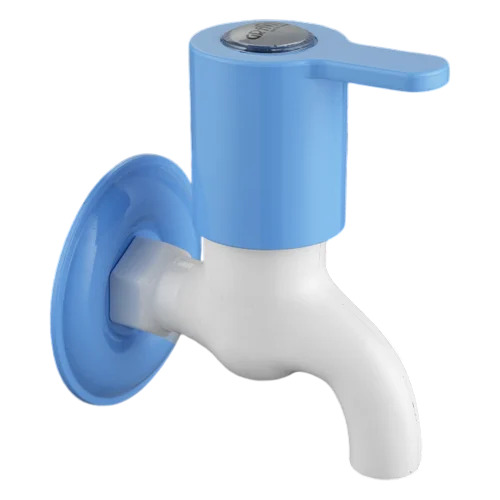 Ptmt Galaxy Cascade Water Taps - PTMT, Standard Size, White, Round | Glossy Finish, High Flow Rate, Wall Mounted
