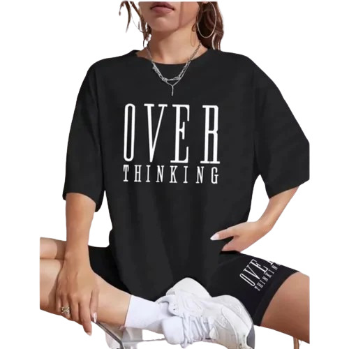 Black Ladies Oversize T Shirt