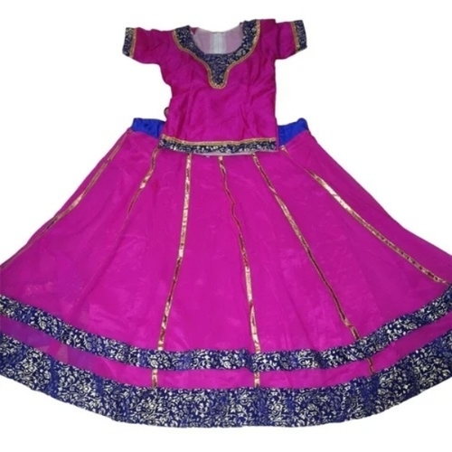 Bright Pink Lehenga Choli Dance Costume 