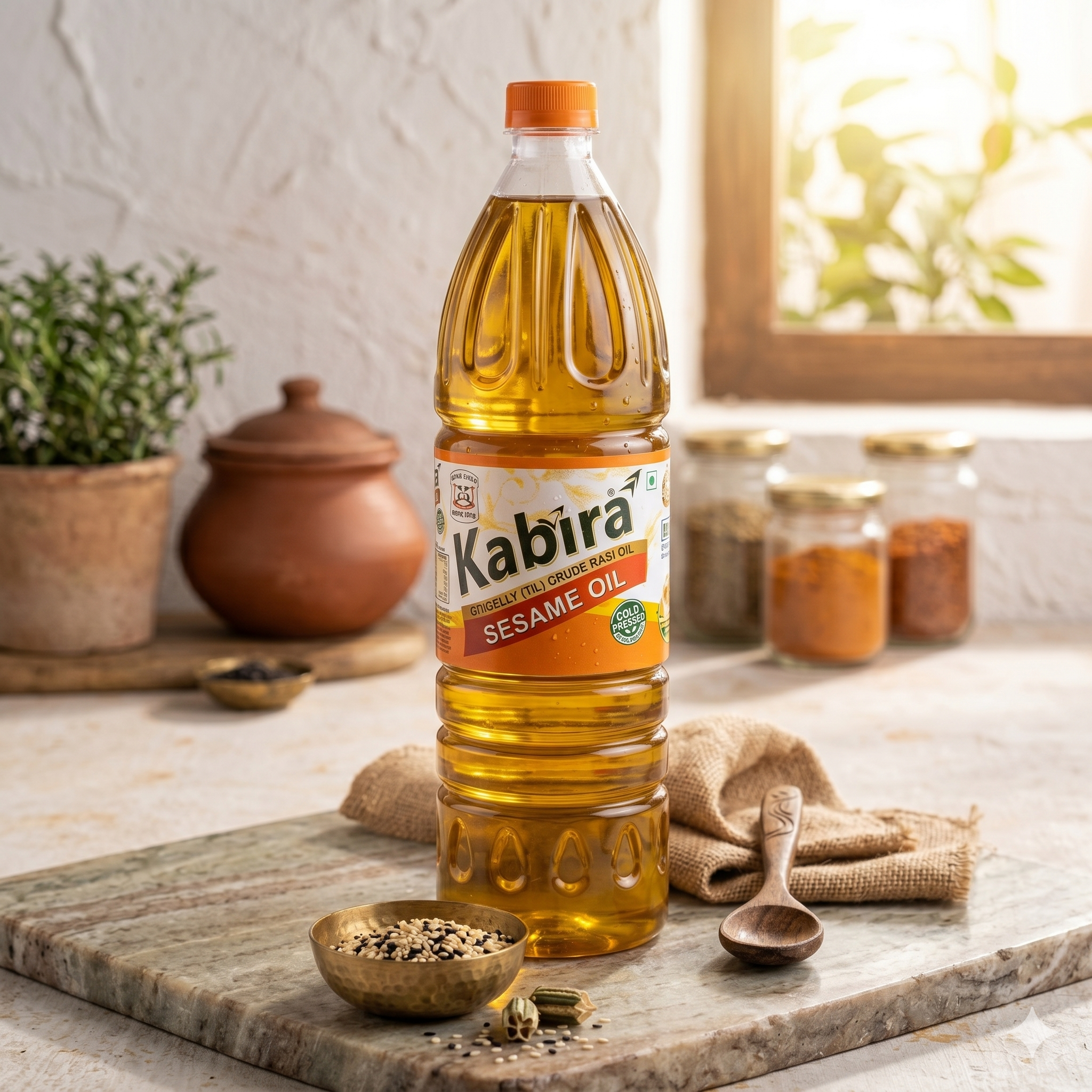 Cold Pressed Sesmae Oil - Cultivation Type: Organic