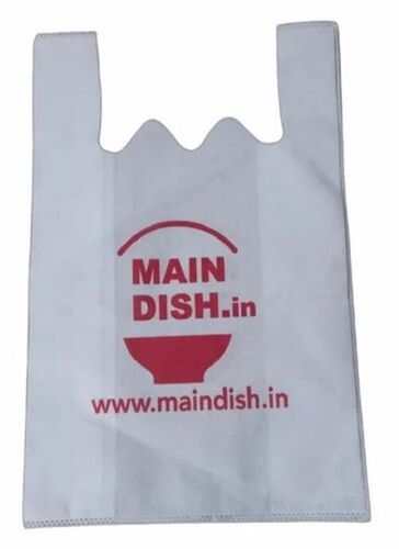 White W Cut Printed Non Woven Bag - Capacity: 2 Kg