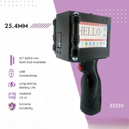 25.4mm Handheld Inkjet Printer