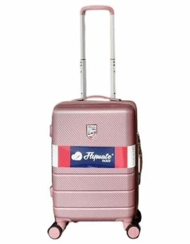 Flymate Paris Baby Pink Travel Trolley Bag