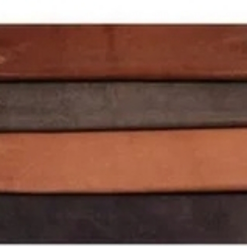 Plained finished leather