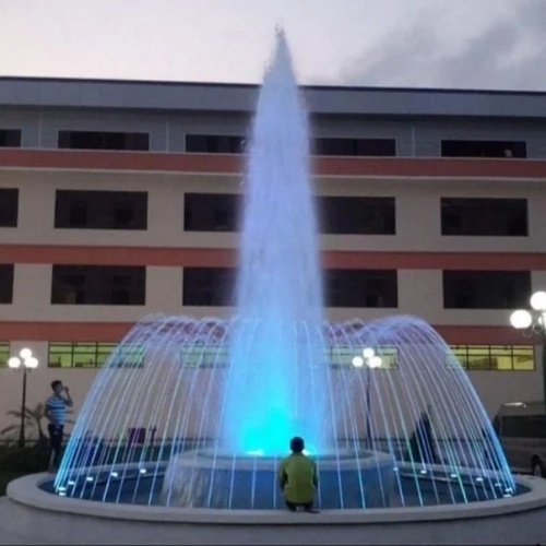 Ring Water Fountain - Handcrafted Ceramic, White | Multi-Tier, Smooth Waterflow, Energy Efficient