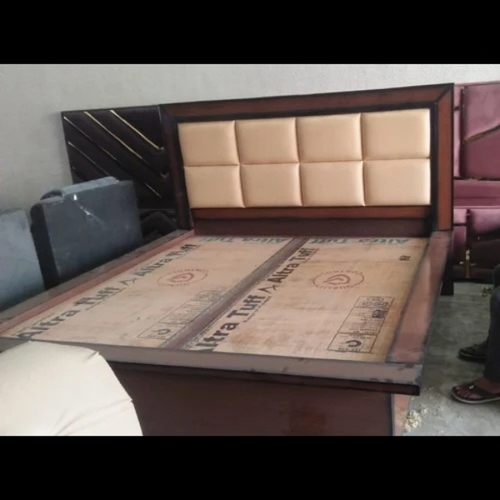 Wooden Bed - Solid Wood, Brown | Durable Frame, Elegant Design, Comfortable Support, Smooth Finish