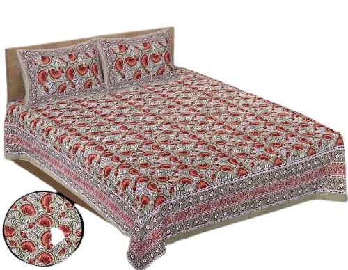 Cotton Printed Double Bedsheet