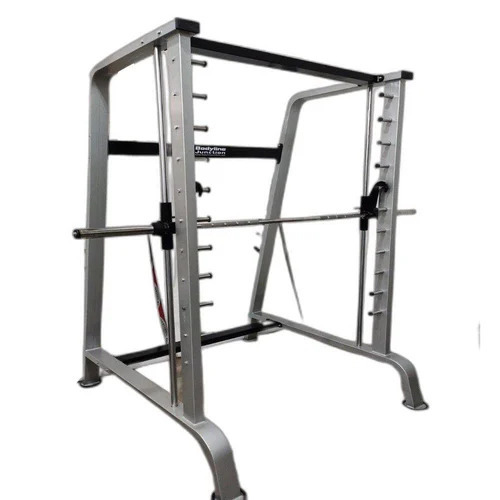 Gray Squat Rack Smith Gym Machine