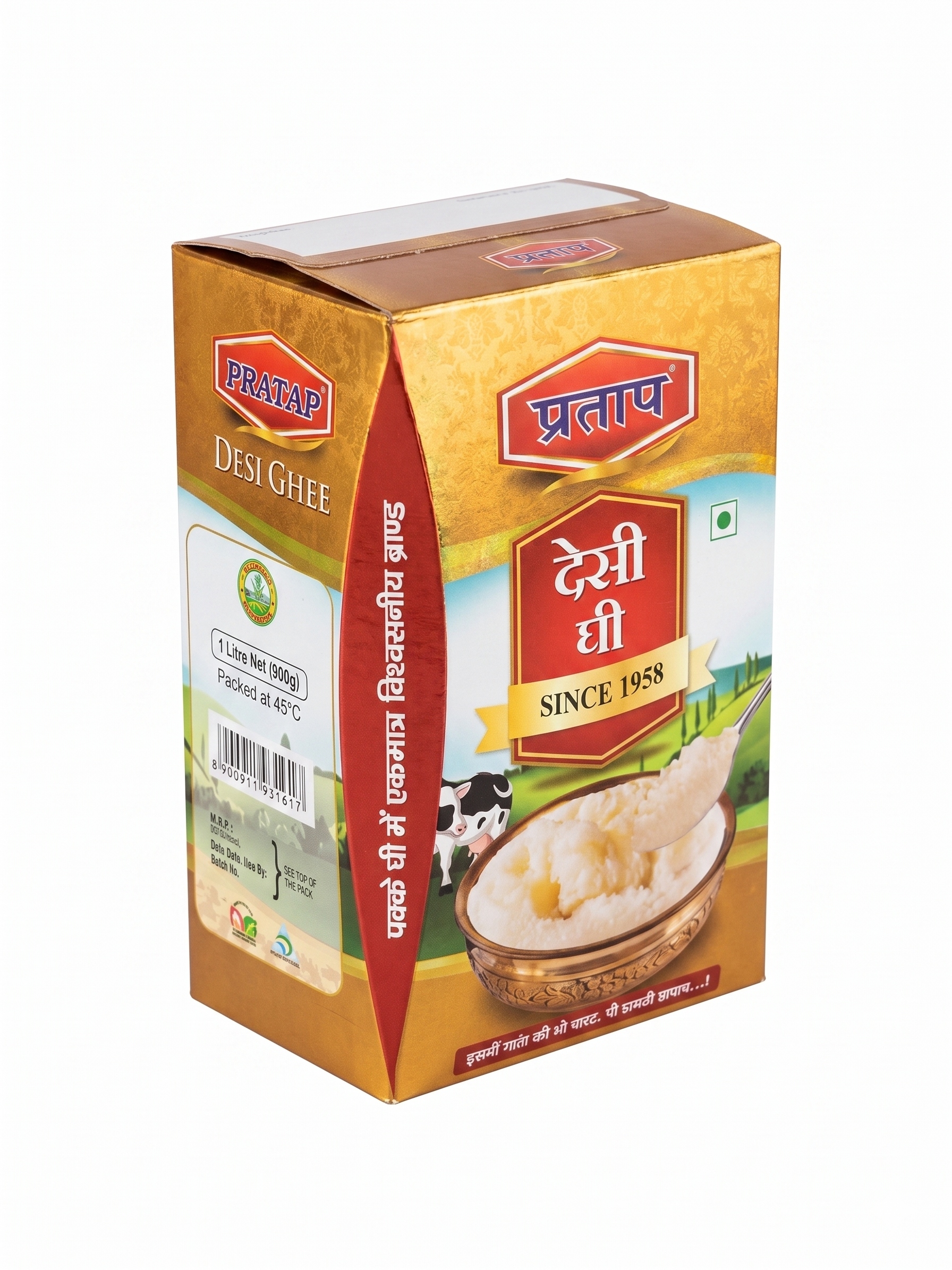 Pratap Desi Ghee - 1l Tetra Pck 