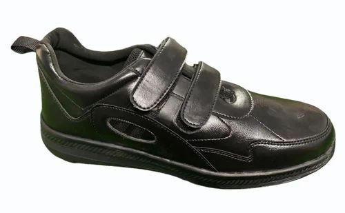 Unisex Plain Black School Shoes