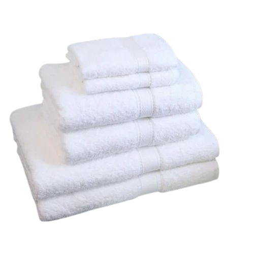 200 Gsm Plain White Cotton Towels