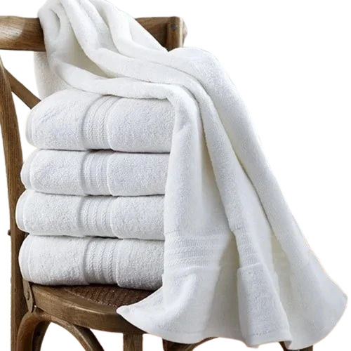 Hotel Plain White Cotton Towels