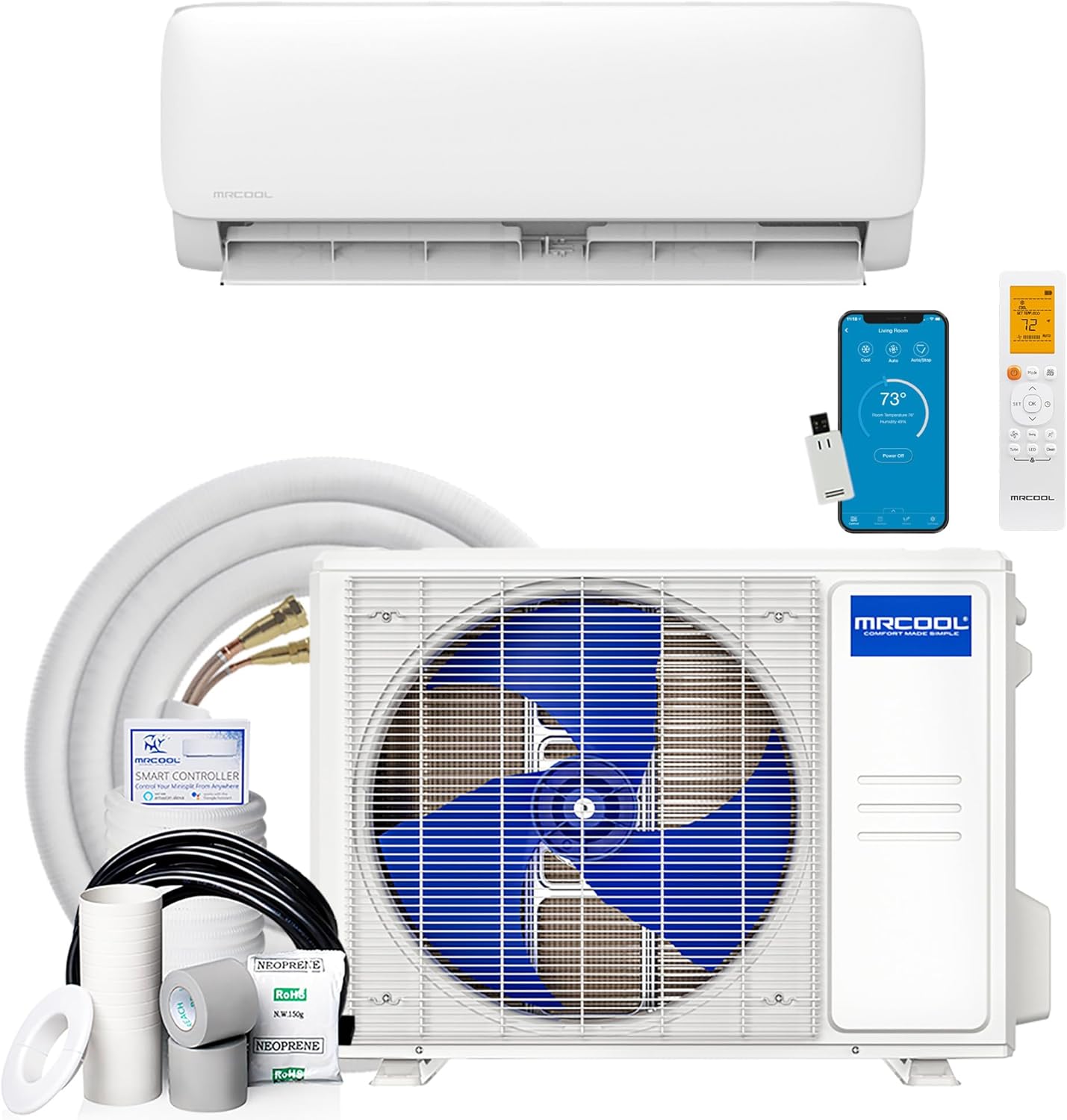 Mrcool 12000 Btu 115v Ductless Inverter Mini Split Air Conditioner & Heat Pump System