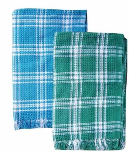 Pure Cotton Check Bath Towel