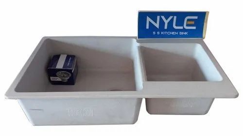 Wall Mounted Double Bowl Kitchen Sink