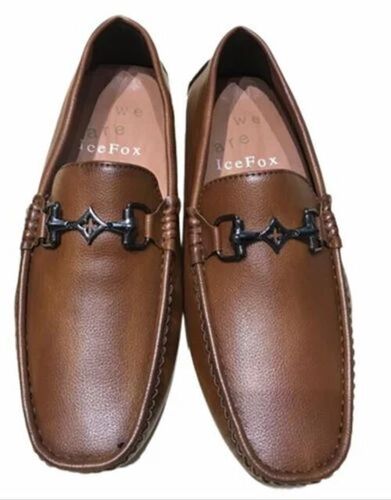 Men Brown Synthetic Leather Loafer Shoes