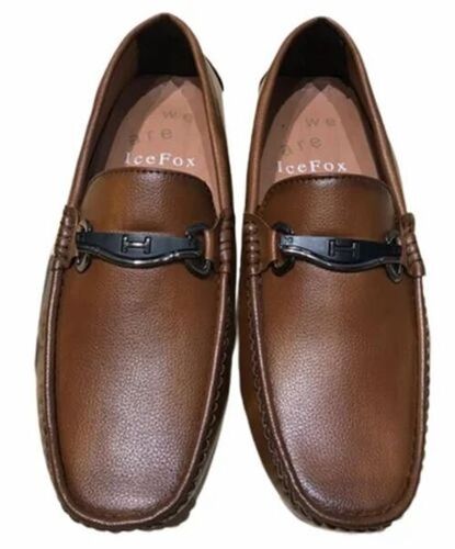 Men Synthetic Leather Ethnic Wear Loafer Shoes