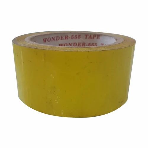 55mm Bopp Packaging Tape - BOPP 55mm x 210m, Yellow Matte, 50 Micron, Single-Side Adhesive, Water Resistant, Eco Friendly