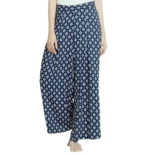 Cotton Printed Palazzo - Cotton, L to XXL, Multi Color | Breathable, Anti UV, Quick Dry, Comfortable Fit