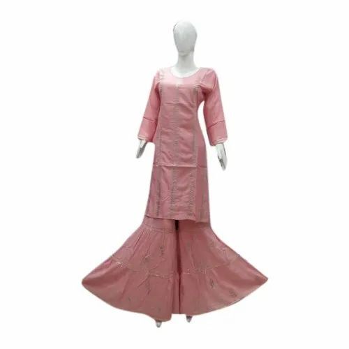 Embroidered Palazzo Suit