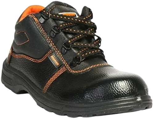 Hillson Low Ankle Safety Shoes - Leather, Various Sizes, Black | Water Resistant, Oil-Resistant, Chemical Resistant, Lace Closure