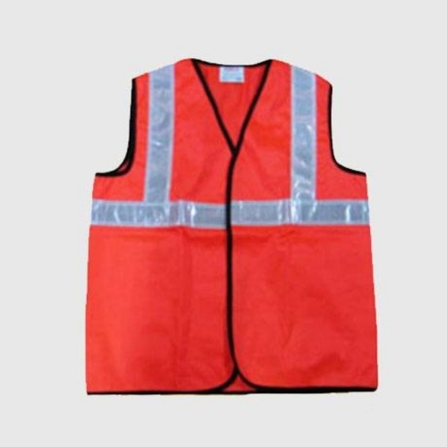 Industrial Safety Jacket - Color: Orange And Silver
