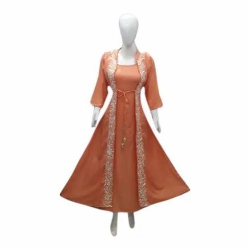 Ladies Designer Rayon Kurtis - 3/4th Sleeves, Regular Fit, Lightweight | Anti UV, Breathable, Quick Dry, Elegant Design