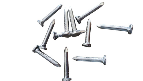 Ms Concrete Nails - Mild Steel 1.50 Inch 6 SWG, Flat Head Smooth Shank, Durable Polished Nails