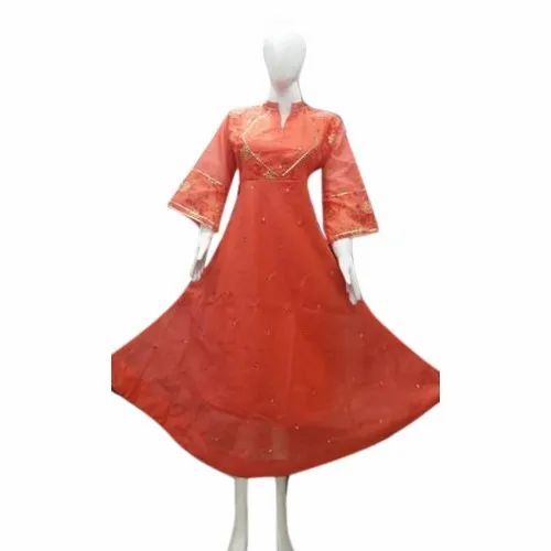 Party Wear Chanderi Kurti