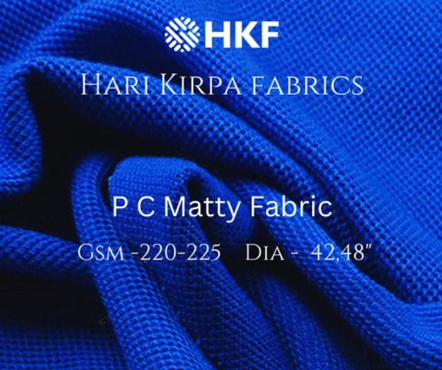 Pc Matty Fabrics - Breathable Lightweight Blue Fabric, Textured Surface, Wrinkle Resistant, Comfortable Wear