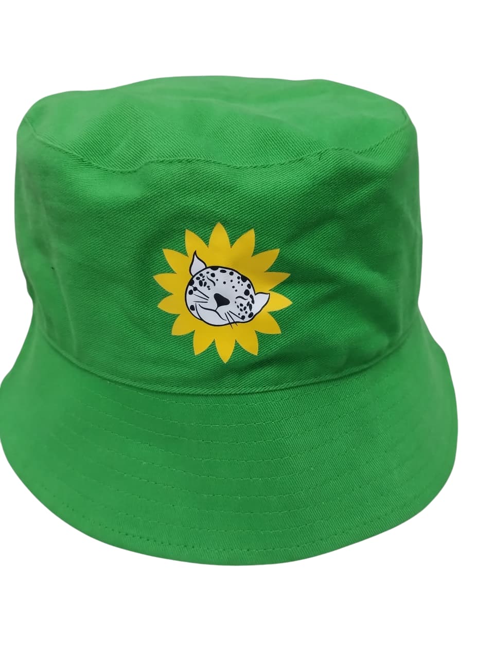 Single Side Bucket Hat - Color: Parrot Green
