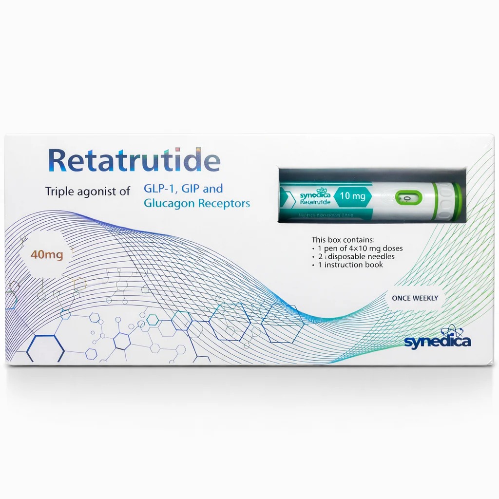 Synedica Retatrutide 40Mg Prefilled Injectable Pen Kit - Life Span: 3 Years