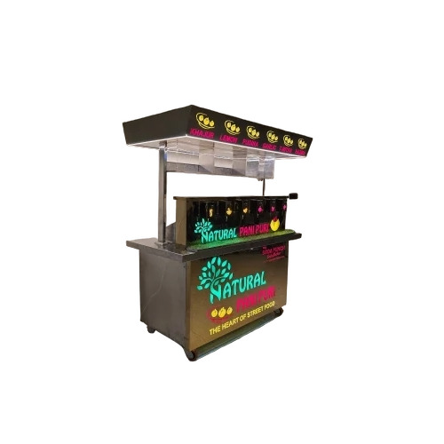 4 Nozzle Golden Multi Flavor Automatic Pani Puri Machine - Dimension (L*W*H): Size: 48L X 74H X 32W Inch (In)
