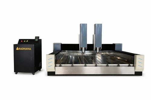 7.5 Kw Cnc Stone Engraving Machine - Metal, Black, 20000 RPM, Electric, Automatic | High Precision, Low Energy Consumption, 2 Year Warranty