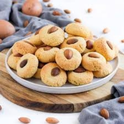 Almonds Cookies - Shape: Round