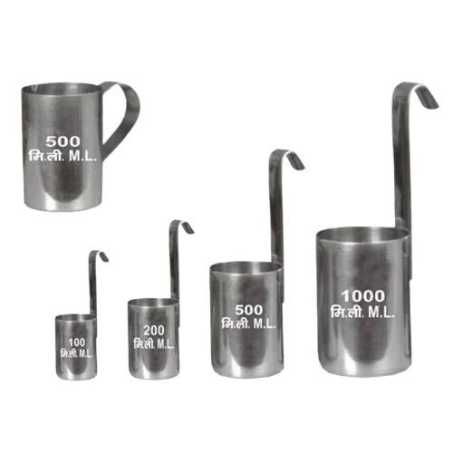 Aluminium Milk Measures Liters