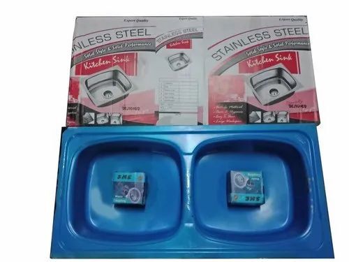 Color Coated Ss Double Bowl Kitchen Sink