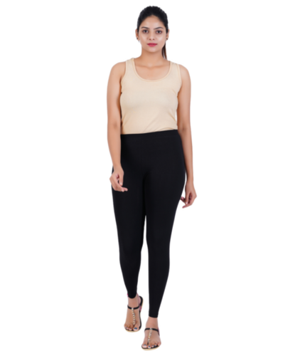 Cotton Lycra Leggings - Color: Black
