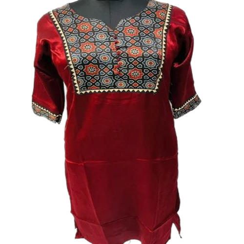 Gajji Fancy Silk Kurti