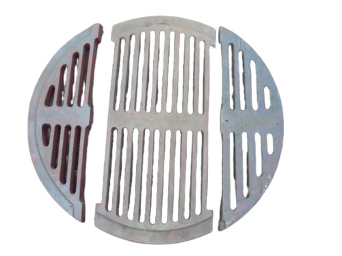 Grey Round Grate Bar Jali