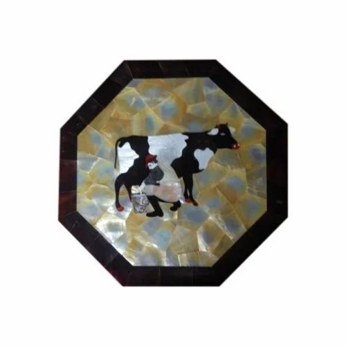 Marble Inlay Work Table Top