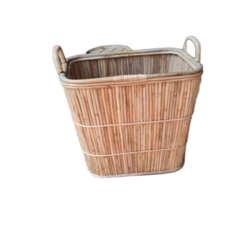Rectangle Cane Laundry Basket