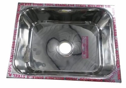 Ss Square Single Bowl Kitchen Sink