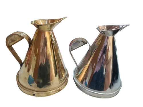 Stainless Steel Conical Measures - 5000 mL, Silver | Durable, Fine Finished, Manual Control